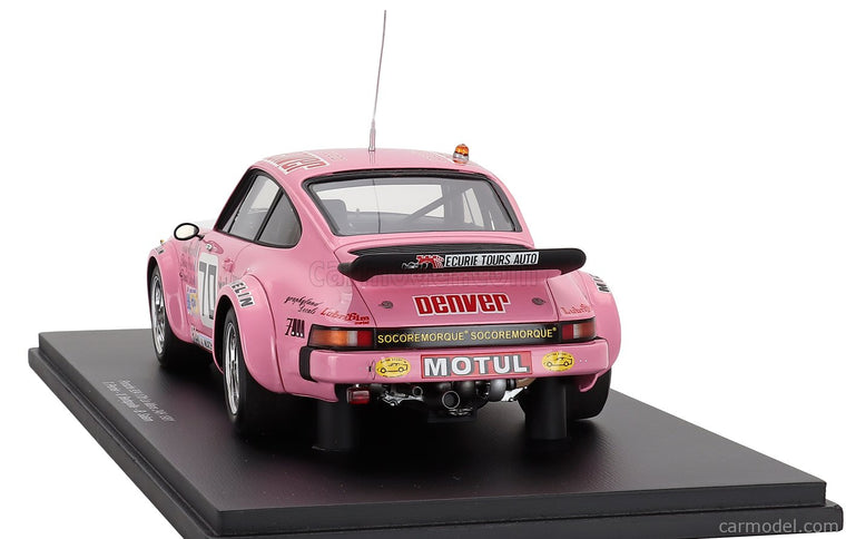 Porsche 911 934 3.0L Turbo Team Perrier N°70 24h Le Mans 1981 Thierry Perrier - Valentin Bertapelle - Bernard Salam 1:18 Spark Model ružová