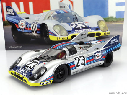 Porsche 917K 4.9L Team Martini Racing N°23 1000km Spa 1971 Helmut Marko - Gijs Van Lennep 1:18 Werk83 strieborná červená modrá žltá