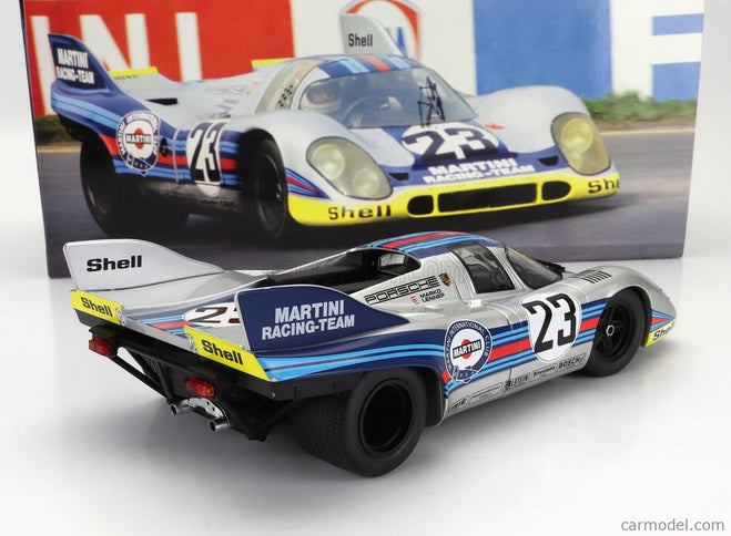 Porsche 917K 4.9L Team Martini Racing N°23 1000km Spa 1971 Helmut Marko - Gijs Van Lennep 1:18 Werk83 strieborná červená modrá žltá