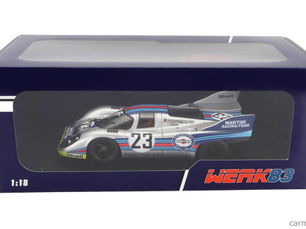 Porsche 917K 4.9L Team Martini Racing N°23 1000km Spa 1971 Helmut Marko - Gijs Van Lennep 1:18 Werk83 strieborná červená modrá žltá