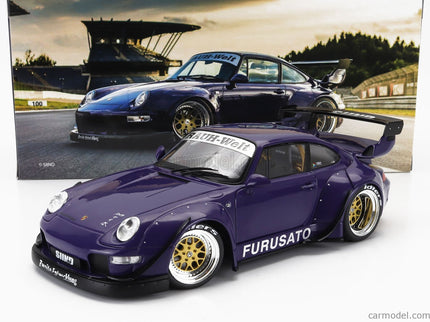 Porsche 911 993 RWB Rauh-Welt Furusato Sidney Hoffmann Coupe 1995 1:18 Werk83 fialová