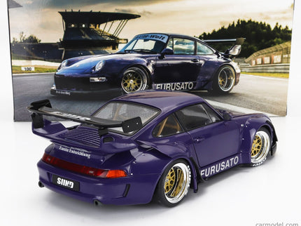 Porsche 911 993 RWB Rauh-Welt Furusato Sidney Hoffmann Coupe 1995 1:18 Werk83 fialová