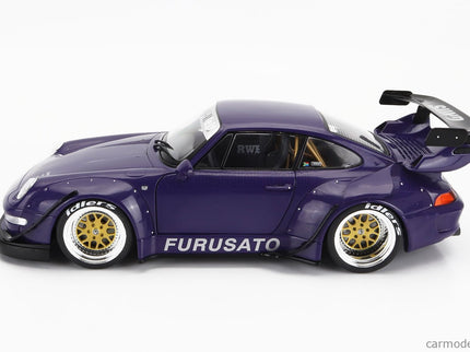 Porsche 911 993 RWB Rauh-Welt Furusato Sidney Hoffmann Coupe 1995 1:18 Werk83 fialová