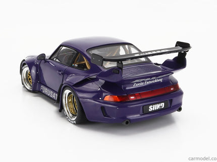 Porsche 911 993 RWB Rauh-Welt Furusato Sidney Hoffmann Coupe 1995 1:18 Werk83 fialová