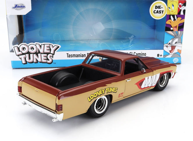 CHEVROLET | EL CAMINO PICK-UP WITH TANZMANIAN DEVIL FIGURE LOONEY TUNES 1967 | 2 TONE BROWN