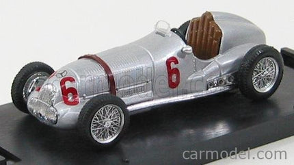 Mercedes Benz F1 W125 N°6 1937 1:43 Brumm strieborná