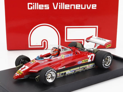 FERRARI | F1  126C2 N 27 BRAZILIAN GP 1982 GILLES VILLENEUVE - WITH DRIVER FIGURE | RED