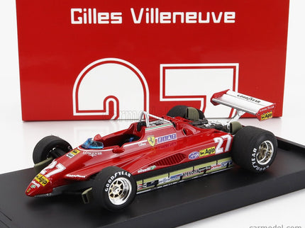 Ferrari F1 126C2 N°27 Brazilian GP 1982 Gilles Villeneuve 1:43 Brumm červená