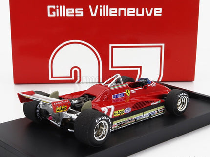 Ferrari F1 126C2 N°27 Brazilian GP 1982 Gilles Villeneuve 1:43 Brumm červená