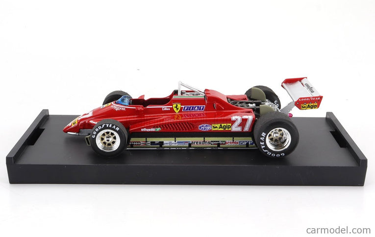 Ferrari F1 126C2 N°27 Brazilian GP 1982 Gilles Villeneuve 1:43 Brumm červená