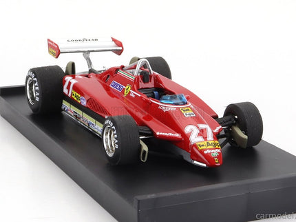 Ferrari F1 126C2 N°27 Brazilian GP 1982 Gilles Villeneuve 1:43 Brumm červená