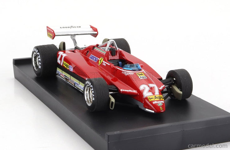 Ferrari F1 126C2 N°27 Brazilian GP 1982 Gilles Villeneuve 1:43 Brumm červená