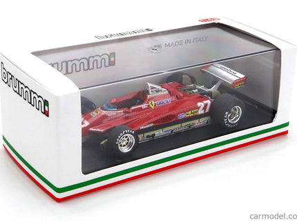 Ferrari F1 126C2 N°27 Brazilian GP 1982 Gilles Villeneuve 1:43 Brumm červená