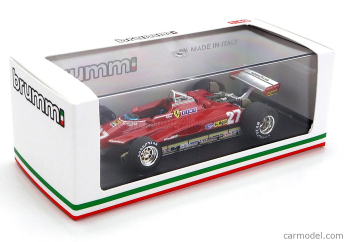 Ferrari F1 126C2 N°27 Brazilian GP 1982 Gilles Villeneuve 1:43 Brumm červená