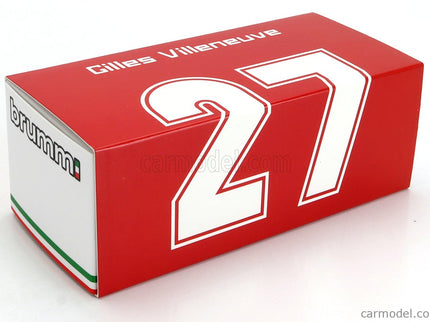 Ferrari F1 126C2 N°27 Brazilian GP 1982 Gilles Villeneuve 1:43 Brumm červená