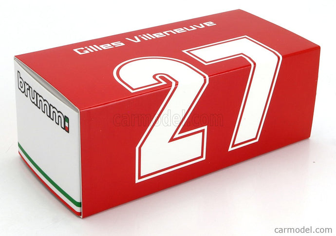 Ferrari F1 126C2 N°27 Brazilian GP 1982 Gilles Villeneuve 1:43 Brumm červená