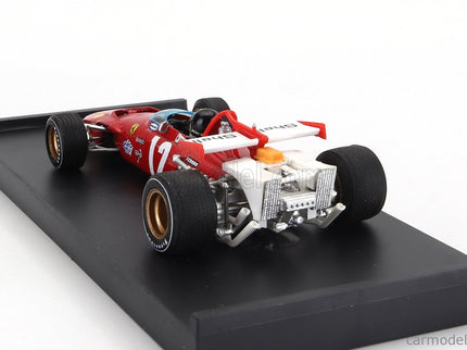Ferrari F1 312B N°12 Víťaz GP Austrian 1970 Jacky Ickx - With Driver Figúrka 1:43 Brumm červená biela
