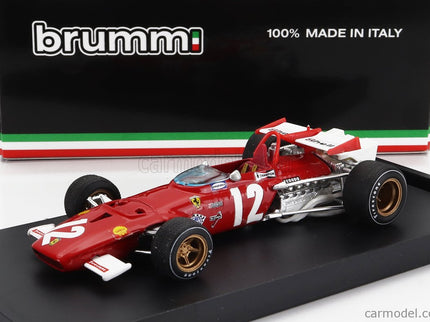 Ferrari F1 312B N°12 Víťaz GP Austrian 1970 Jacky Ickx 1:43 Brumm červená biela