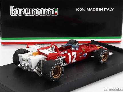 Ferrari F1 312B N°12 Víťaz GP Austrian 1970 Jacky Ickx 1:43 Brumm červená biela