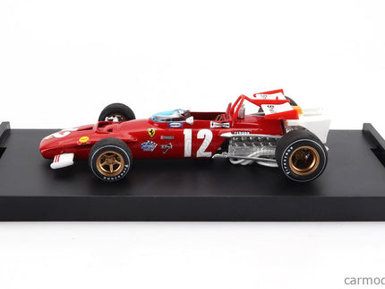 Ferrari F1 312B N°12 Víťaz GP Austrian 1970 Jacky Ickx 1:43 Brumm červená biela