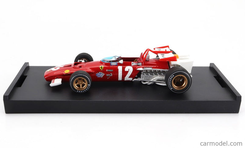 Ferrari F1 312B N°12 Víťaz GP Austrian 1970 Jacky Ickx 1:43 Brumm červená biela