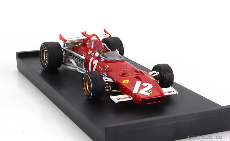 Ferrari F1 312B N°12 Víťaz GP Austrian 1970 Jacky Ickx 1:43 Brumm červená biela