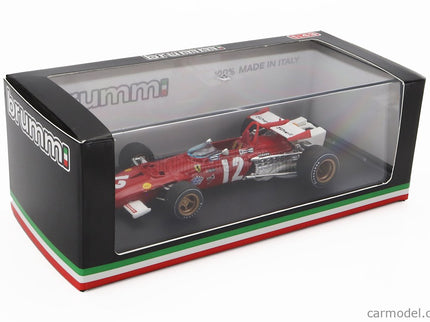 Ferrari F1 312B N°12 Víťaz GP Austrian 1970 Jacky Ickx 1:43 Brumm červená biela