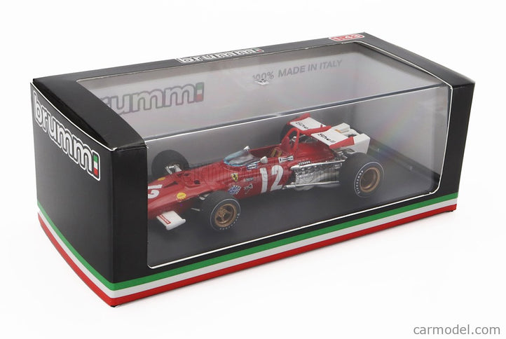 Ferrari F1 312B N°12 Víťaz GP Austrian 1970 Jacky Ickx 1:43 Brumm červená biela