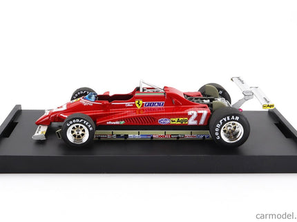 Ferrari F1 126C2 N°27 USA Ovest Long Beach GP 1982 Gilles Villeneuve 1:43 Brumm červená