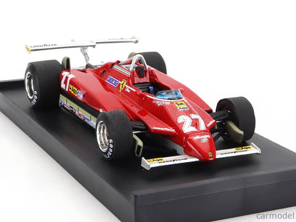 Ferrari F1 126C2 N°27 USA Ovest Long Beach GP 1982 Gilles Villeneuve 1:43 Brumm červená