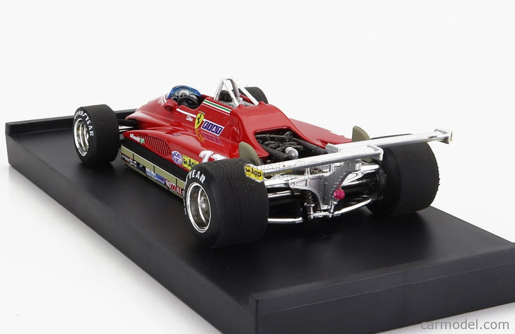 Ferrari F1 126C2 N°27 USA Ovest Long Beach GP 1982 Gilles Villeneuve 1:43 Brumm červená