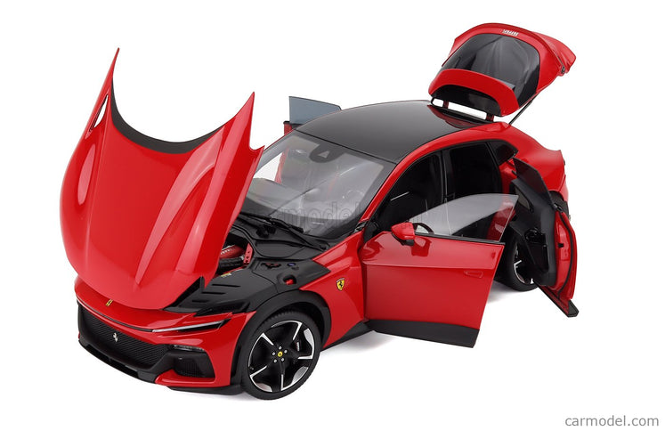 Ferrari Purosangue Suv 2022 - Polyfoam Packaging 1:18 BBR Models ROSSO CORSA - RED