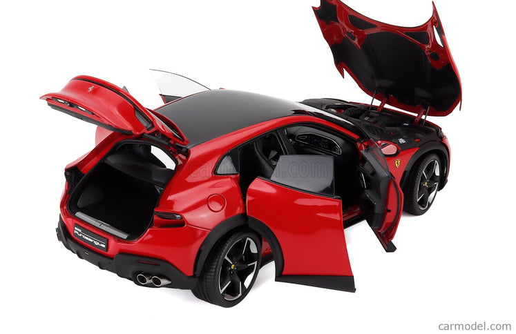 Ferrari Purosangue Suv 2022 - Polyfoam Packaging 1:18 BBR Models ROSSO CORSA - RED