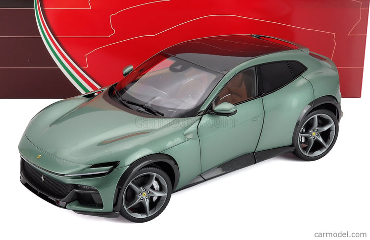 Ferrari Purosangue Suv 2022 - Polyfoam Packaging 1:18 BBR Models zelená Dora - zelená
