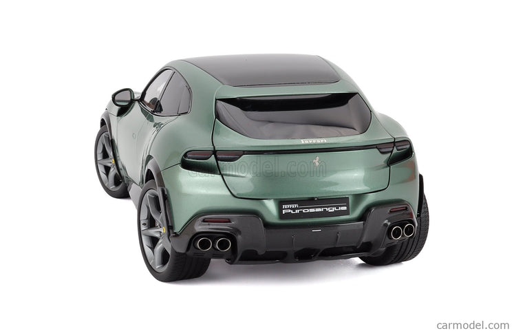 Ferrari Purosangue Suv 2022 - Polyfoam Packaging 1:18 BBR Models zelená Dora - zelená