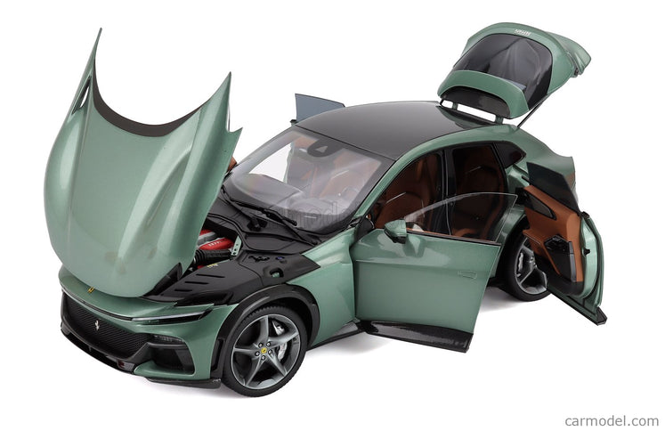 Ferrari Purosangue Suv 2022 - Polyfoam Packaging 1:18 BBR Models zelená Dora - zelená