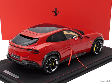 Ferrari Purosangue Suv Panoramic Roof 2022 1:18 BBR Models ROSSO CORSA - RED