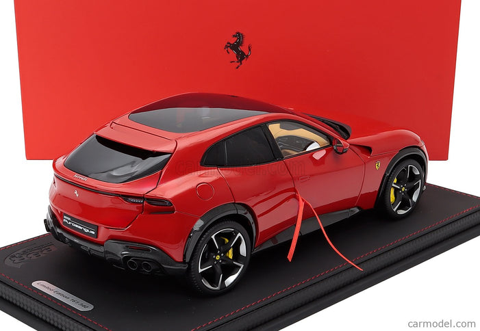 Ferrari Purosangue Suv Panoramic Roof 2022 1:18 BBR Models ROSSO CORSA - RED