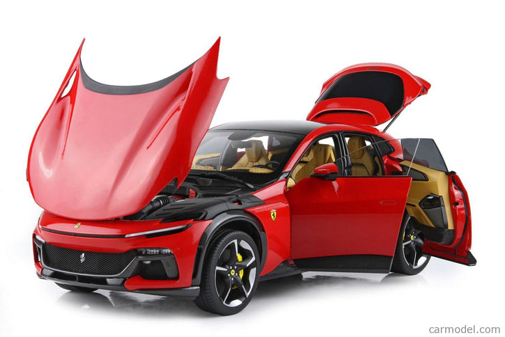 Ferrari Purosangue Suv Panoramic Roof 2022 1:18 BBR Models ROSSO CORSA - RED