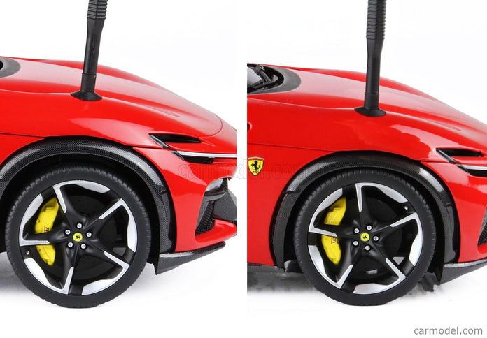 Ferrari Purosangue Suv Panoramic Roof 2022 1:18 BBR Models ROSSO CORSA - RED