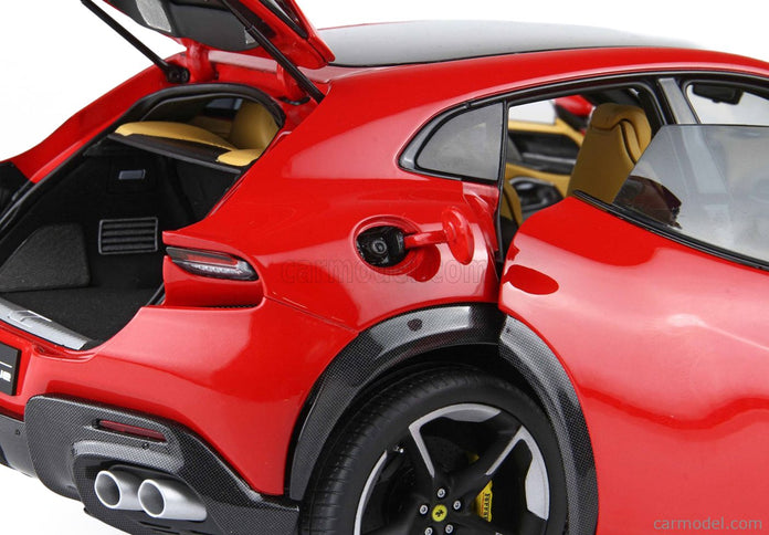 Ferrari Purosangue Suv Panoramic Roof 2022 1:18 BBR Models ROSSO CORSA - RED