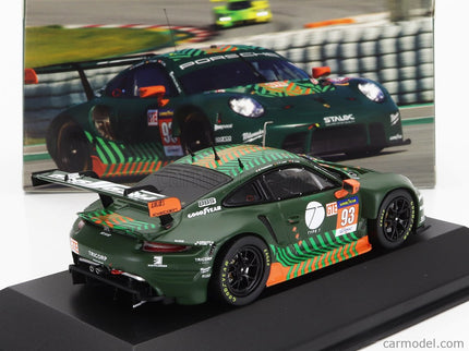 Porsche 911 991-2 RSR Team Proton Competition N°93 Elms 2021 Michael Fassbender - Richard Lietz - Felipe Fernandez Laser 1:43 IXO Models zelená