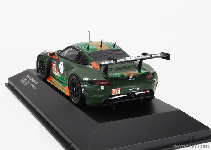 Porsche 911 991-2 RSR Team Proton Competition N°93 Elms 2021 Michael Fassbender - Richard Lietz - Felipe Fernandez Laser 1:43 IXO Models zelená