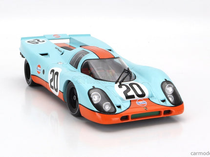 Porsche 917K 4.5L Team John Wyer Automotive Engineering Ltd Gulf N°20 24h Le Mans 1970 JO Siffert - Brian Redmann 1:18 Werk83 svetlomodrá oranžová