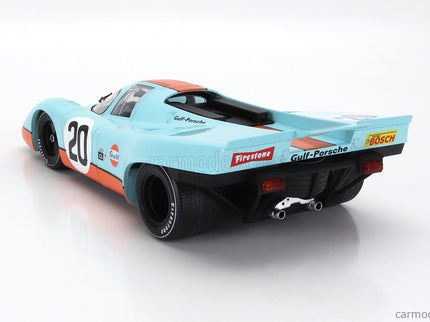 Porsche 917K 4.5L Team John Wyer Automotive Engineering Ltd Gulf N°20 24h Le Mans 1970 JO Siffert - Brian Redmann 1:18 Werk83 svetlomodrá oranžová