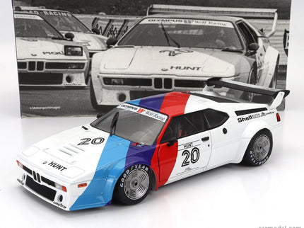 BMW M1 M88 3.5L Team Bmw Motorsport N°20 Procar Series 1979 James Hunt 1:18 Werk83 biela modrá červená