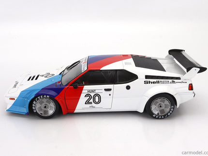 BMW M1 M88 3.5L Team Bmw Motorsport N°20 Procar Series 1979 James Hunt 1:18 Werk83 biela modrá červená