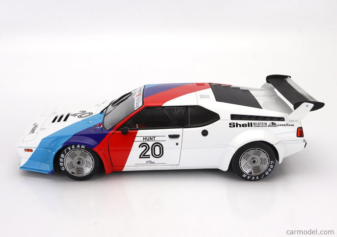 BMW M1 M88 3.5L Team Bmw Motorsport N°20 Procar Series 1979 James Hunt 1:18 Werk83 biela modrá červená