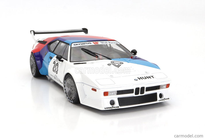 BMW M1 M88 3.5L Team Bmw Motorsport N°20 Procar Series 1979 James Hunt 1:18 Werk83 biela modrá červená