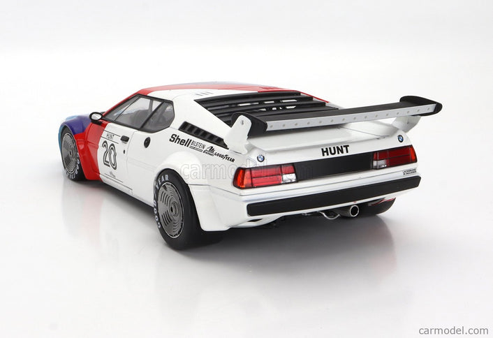 BMW M1 M88 3.5L Team Bmw Motorsport N°20 Procar Series 1979 James Hunt 1:18 Werk83 biela modrá červená